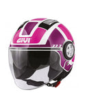 GIVI CASCO JET 124/FUTURE.D/BIG-LADY BLANCO/ROSA - SECURTEX MOTOR S.L (t/a MaximoMoto)