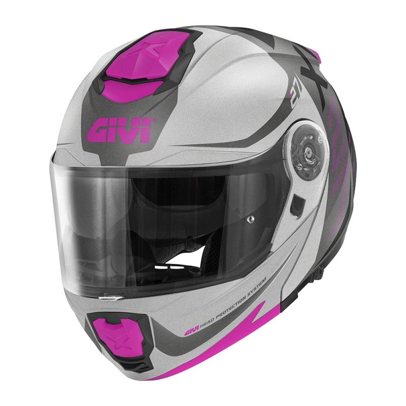 GIVI - CASCO MOD X27 DIMENSION LADY TITAN FUCSIA - SECURTEX MOTOR S.L (t/a MaximoMoto)