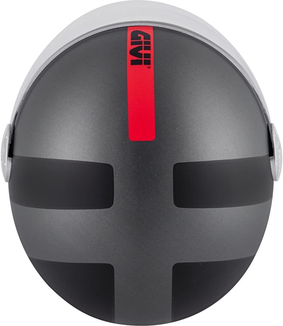 GIVI CASCO DJET 107/MINI-J.D/CONCEPT GRIS-MT/GRIS/RED - SECURTEX MOTOR S.L (t/a MaximoMoto)
