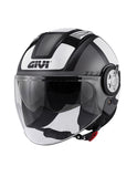 GIVI CASCO JET-R 111/AIR JET.D/ROUND BLANCO/NEGRO - SECURTEX MOTOR S.L (t/a MaximoMoto)