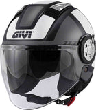 GIVI CASCO JET-R 111/AIR JET.D/ROUND BLANCO/NEGRO - SECURTEX MOTOR S.L (t/a MaximoMoto)
