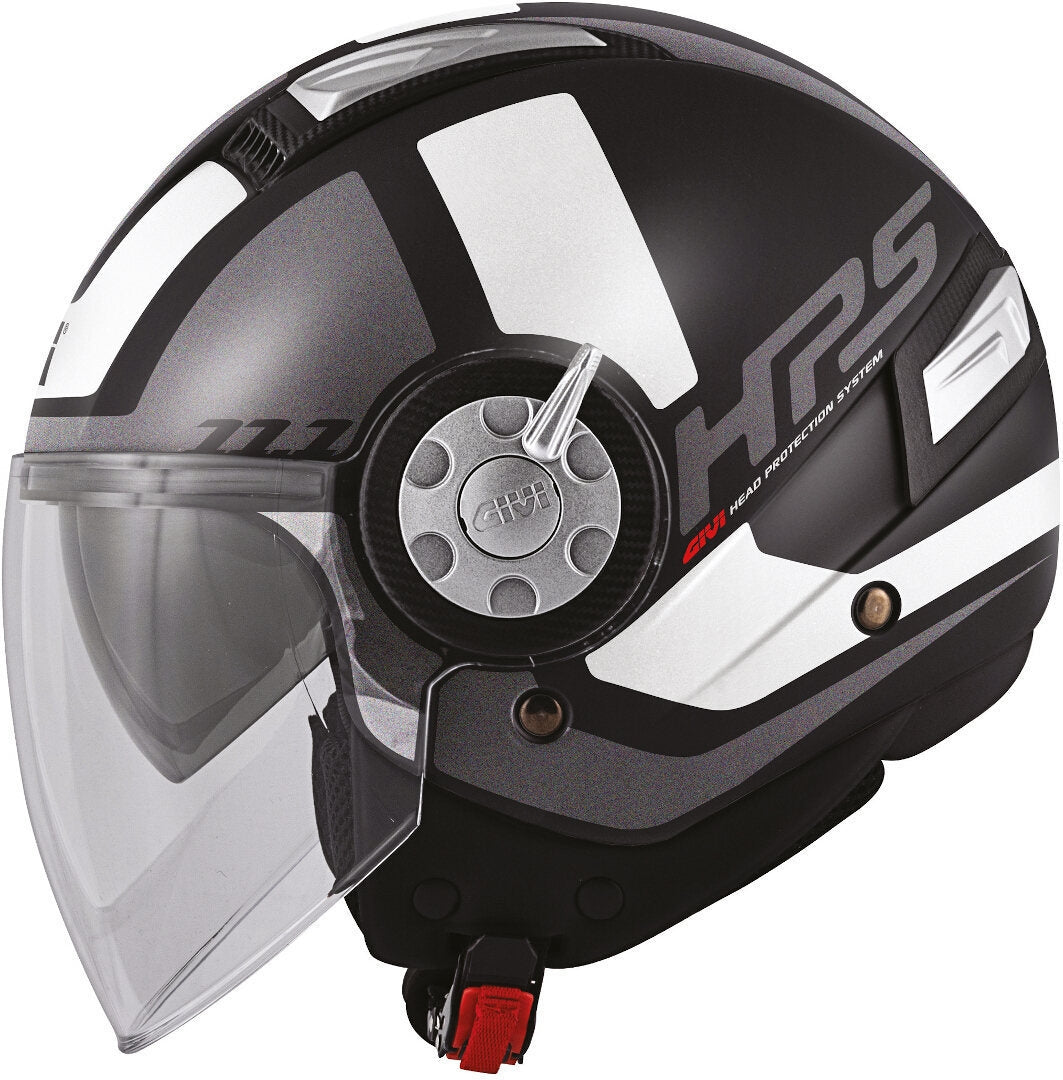 GIVI CASCO JET-R 111/AIR JET.D/ROUND BLANCO/NEGRO - SECURTEX MOTOR S.L (t/a MaximoMoto)