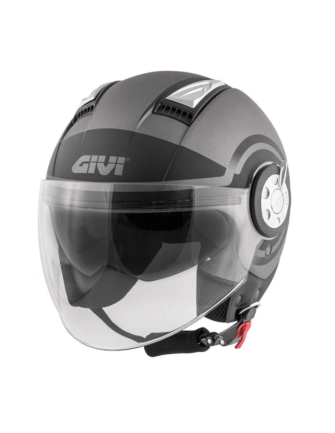 GIVI CASCO JET-R 111/AIR JET.D/ROUND TITANIO/NEGRO - SECURTEX MOTOR S.L (t/a MaximoMoto)