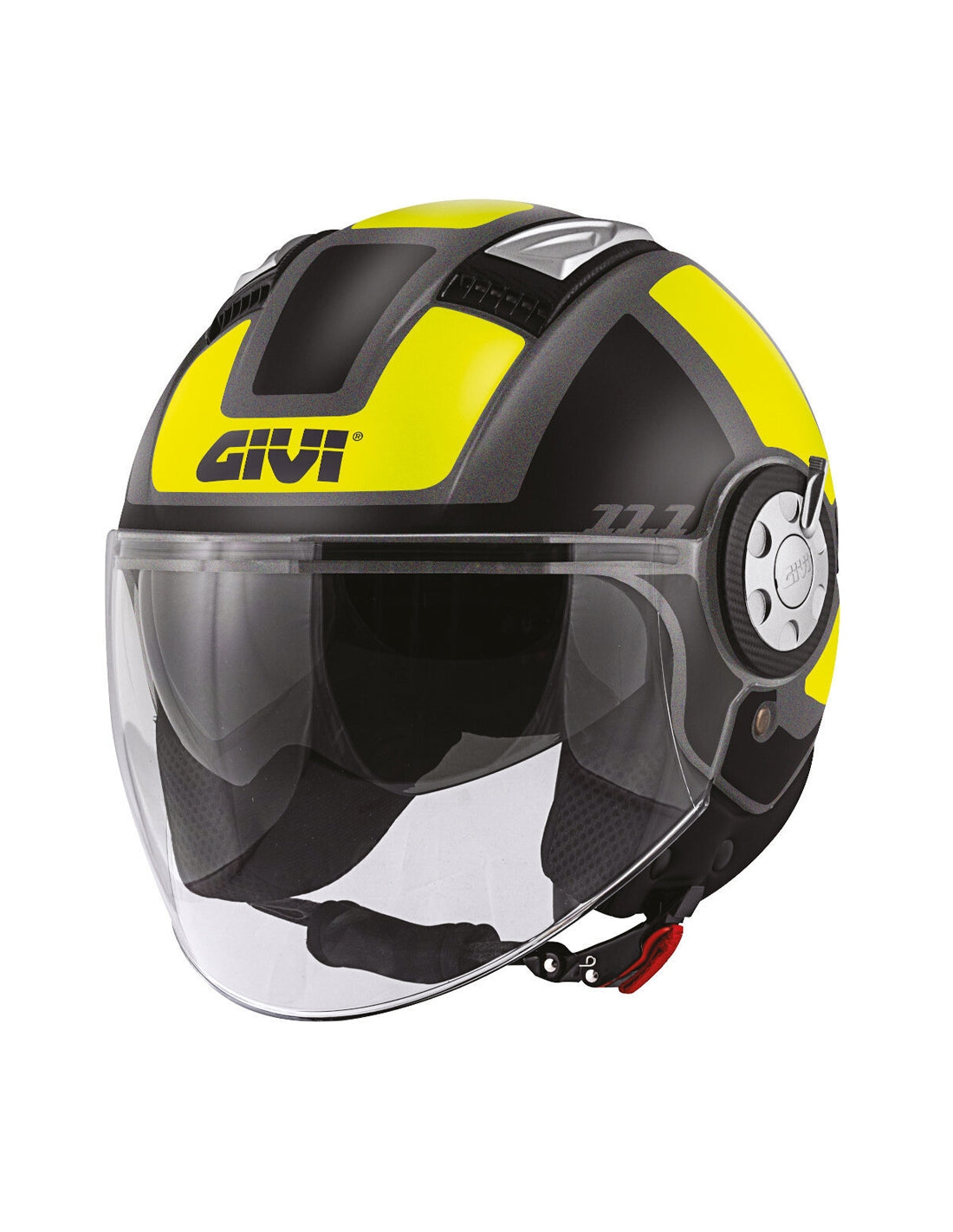 GIVI CASCO JET-R 111/AIR JET.D/ROUND NEGRO/YELLOW - SECURTEX MOTOR S.L (t/a MaximoMoto)