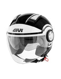 GIVI CASCO JET-R 111/AIR JET.D/ROUND NEGRO/BLANCO - SECURTEX MOTOR S.L (t/a MaximoMoto)
