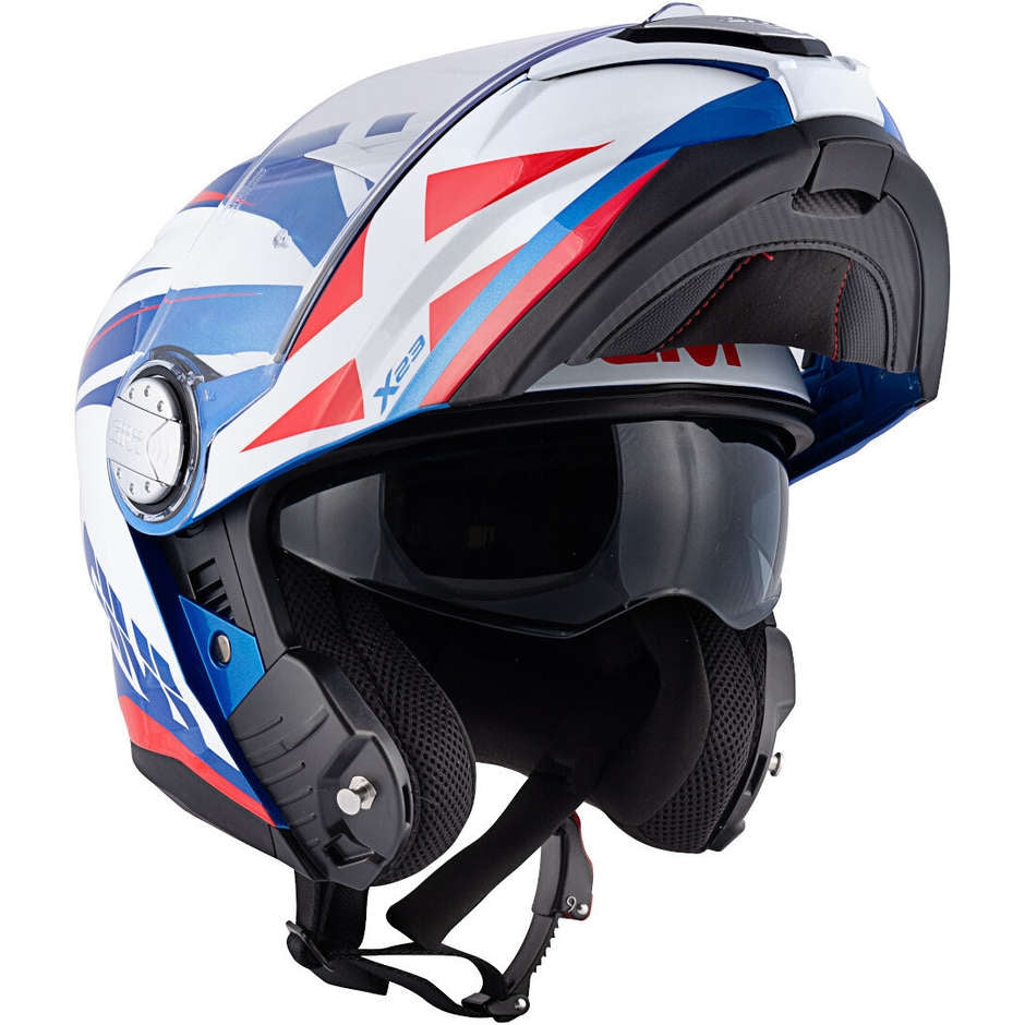 GIVI CASCO MOD X23/SYDNEY C/PL.D/POINTED BLANCO/AZUL/ROJO - SECURTEX MOTOR S.L (t/a MaximoMoto)