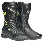 R-TECH - BOTAS PIEL PILOT LADY NEGRO/AMARILLO FLUOR - SECURTEX MOTOR S.L (t/a MaximoMoto)