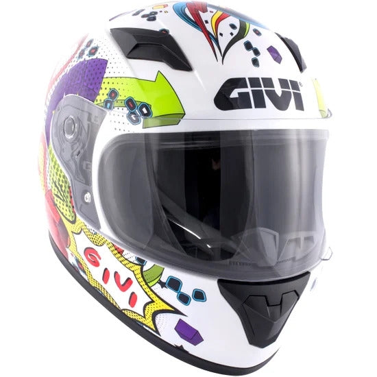 GIVI CASCO JUNIOR J04/POOFD/GRAPHIC BLANCO - SECURTEX MOTOR S.L (t/a MaximoMoto)