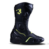 BELA - Botas Piel Strip Lady Negro/Amarillo Fluor - SECURTEX MOTOR S.L (t/a MaximoMoto)