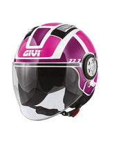 GIVI CASCO JET-R 111/AIR JET-R.D/CLASS-LADY BLANCO/ROSA/VI - SECURTEX MOTOR S.L (t/a MaximoMoto)