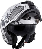 Casco de moto abatible deportivo Givi X.21Challenger Spirit Blanco Negro Azul