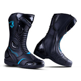 BELA - Botas Piel Strip Lady Negro/Azul - SECURTEX MOTOR S.L (t/a MaximoMoto)