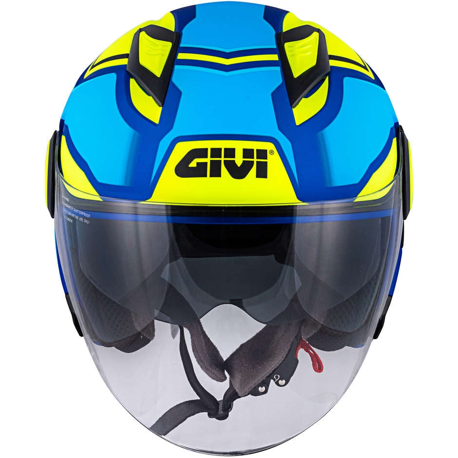 GIVI CASCO JET 123/STRATOS.D/SOLID AZUL/YELLOW - SECURTEX MOTOR S.L (t/a MaximoMoto)