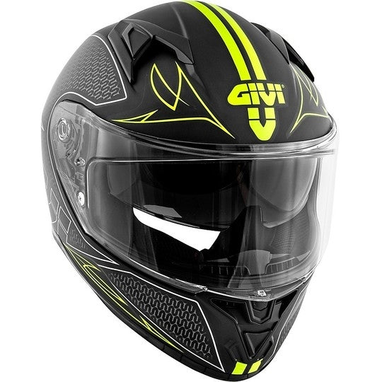 GIVI CASCO FULL 506/STOCCARDA D/SPLINTER NEGRO-MT/YELLOW - SECURTEX MOTOR S.L (t/a MaximoMoto)