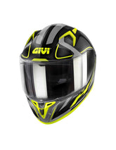 Givi 508 Casco Full Racer Negro Titanio amarillo