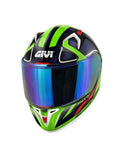 GIVI - CASCO FULL 50.8 RACER BLANCO VERDE AZUL - SECURTEX MOTOR S.L (t/a MaximoMoto)