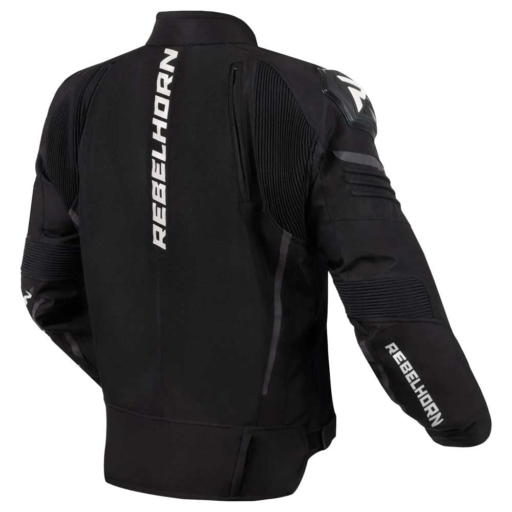 REBEL HORN - TEXTILE JACKET VANDAL BLACK/WHITE - SECURTEX MOTOR S.L (t/a MaximoMoto)
