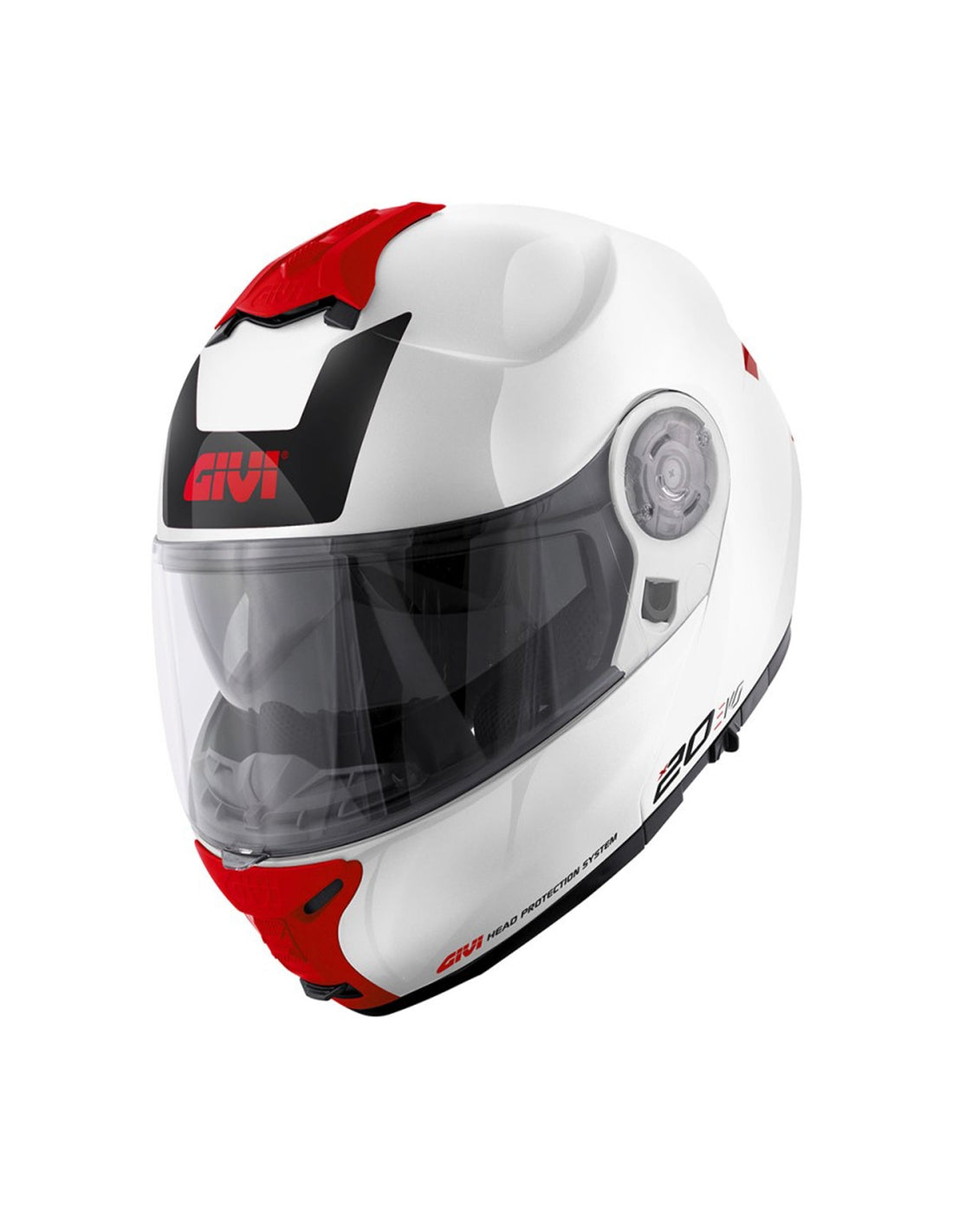GIVI - CASCO X20 EXPEDITION EVO BLANCO-BR ROJO - SECURTEX MOTOR S.L (t/a MaximoMoto)