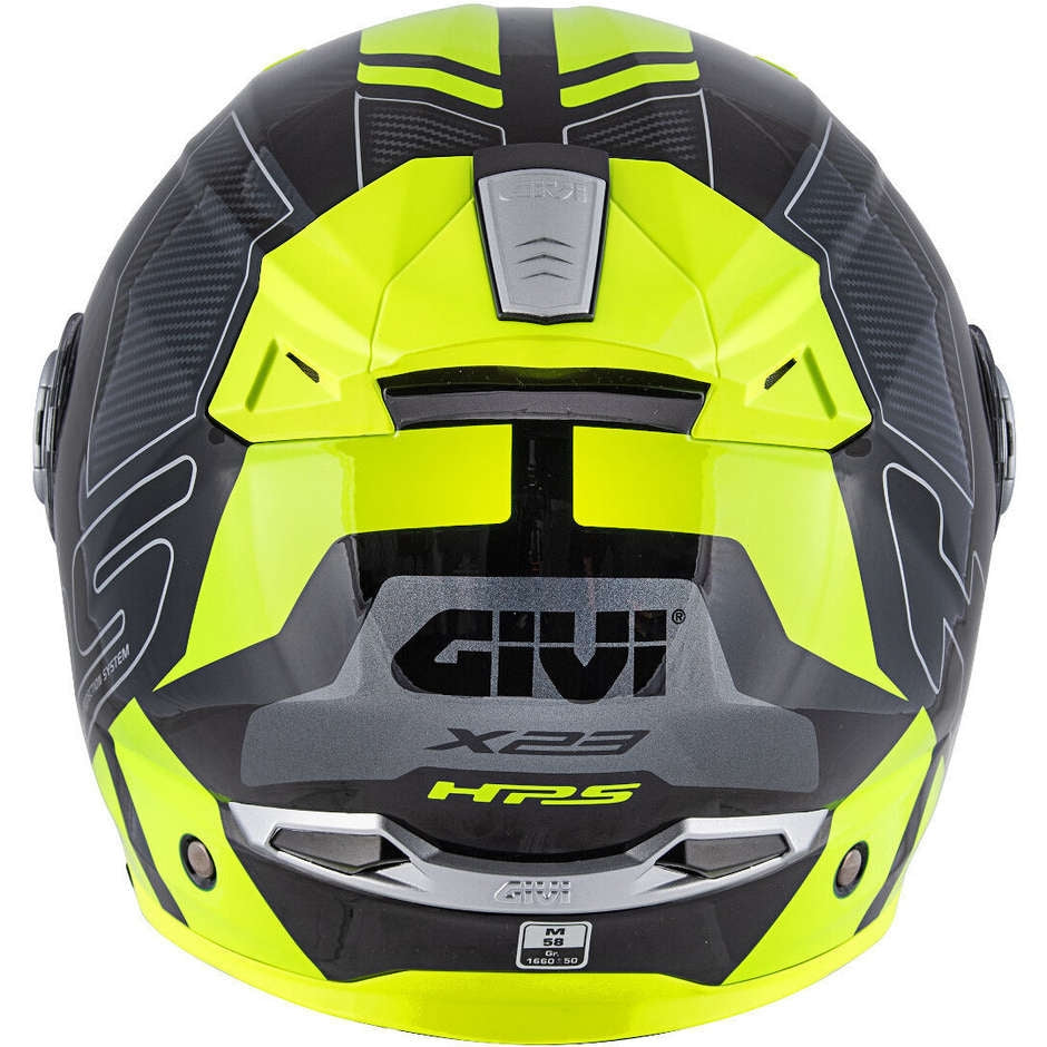 GIVI CASCO MOD X23/SYDNEY C/PL.D/PROTECT NEGRO/TITANI/YEL - SECURTEX MOTOR S.L (t/a MaximoMoto)