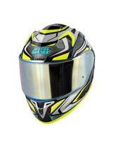 GIVI - CASCO FULL 50.9 ATOMIC NEGRO PLATA YELLOW - SECURTEX MOTOR S.L (t/a MaximoMoto)