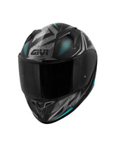 CASCO FULL 50.7 REBEL MATT BLACK LIGHT BLUE - SECURTEX MOTOR S.L (t/a MaximoMoto)