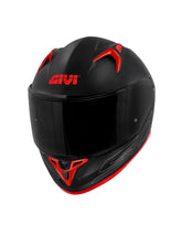 GIVI - CASCO FULL 50.9 ATOMIC SOLID NEGRO MT PLATA ROJO - SECURTEX MOTOR S.L (t/a MaximoMoto)