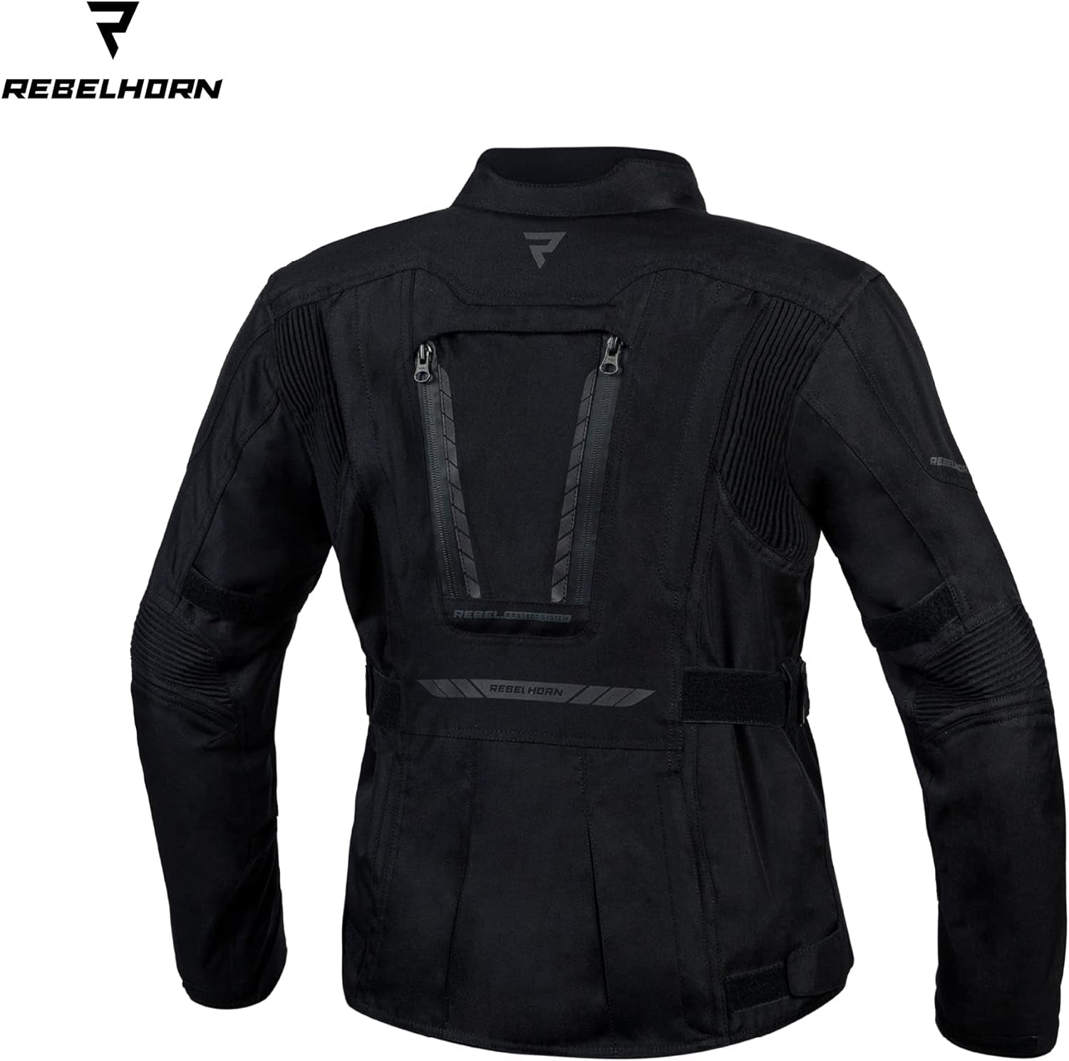 REBEL HORN - TEXTILE JACKET HIKER III LADY BLACK - SECURTEX MOTOR S.L (t/a MaximoMoto)