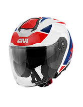 GIVI - CASCO JET X25 TARGET BLANCO AZUL ROJO - SECURTEX MOTOR S.L (t/a MaximoMoto)