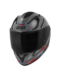 GIVI 50.8 MACHI1 Moto Integral Casco Gris mate Negro Rojo