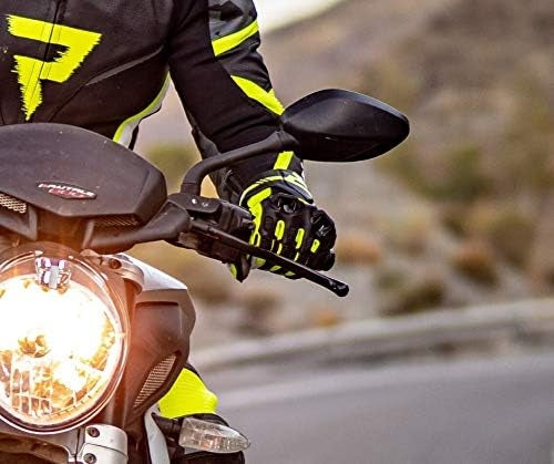 REBEL HORN - GUANTES PIEL ST LONG NEGRO/GRIS/VERDE FLOR - SECURTEX MOTOR S.L (t/a MaximoMoto)