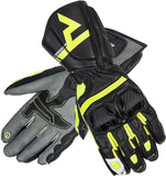 REBEL HORN - GUANTES PIEL ST LONG NEGRO/GRIS/VERDE FLOR - SECURTEX MOTOR S.L (t/a MaximoMoto)