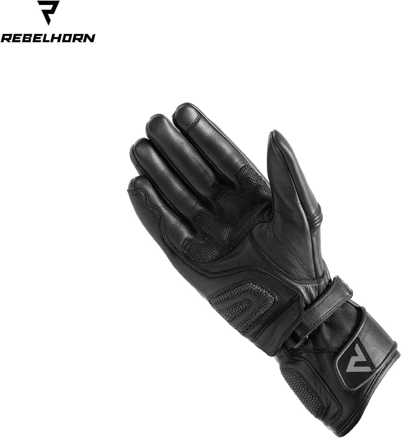 REBEL HORN - GUANTES PIEL PATROL LADY BLACK/GRE - SECURTEX MOTOR S.L (t/a MaximoMoto)