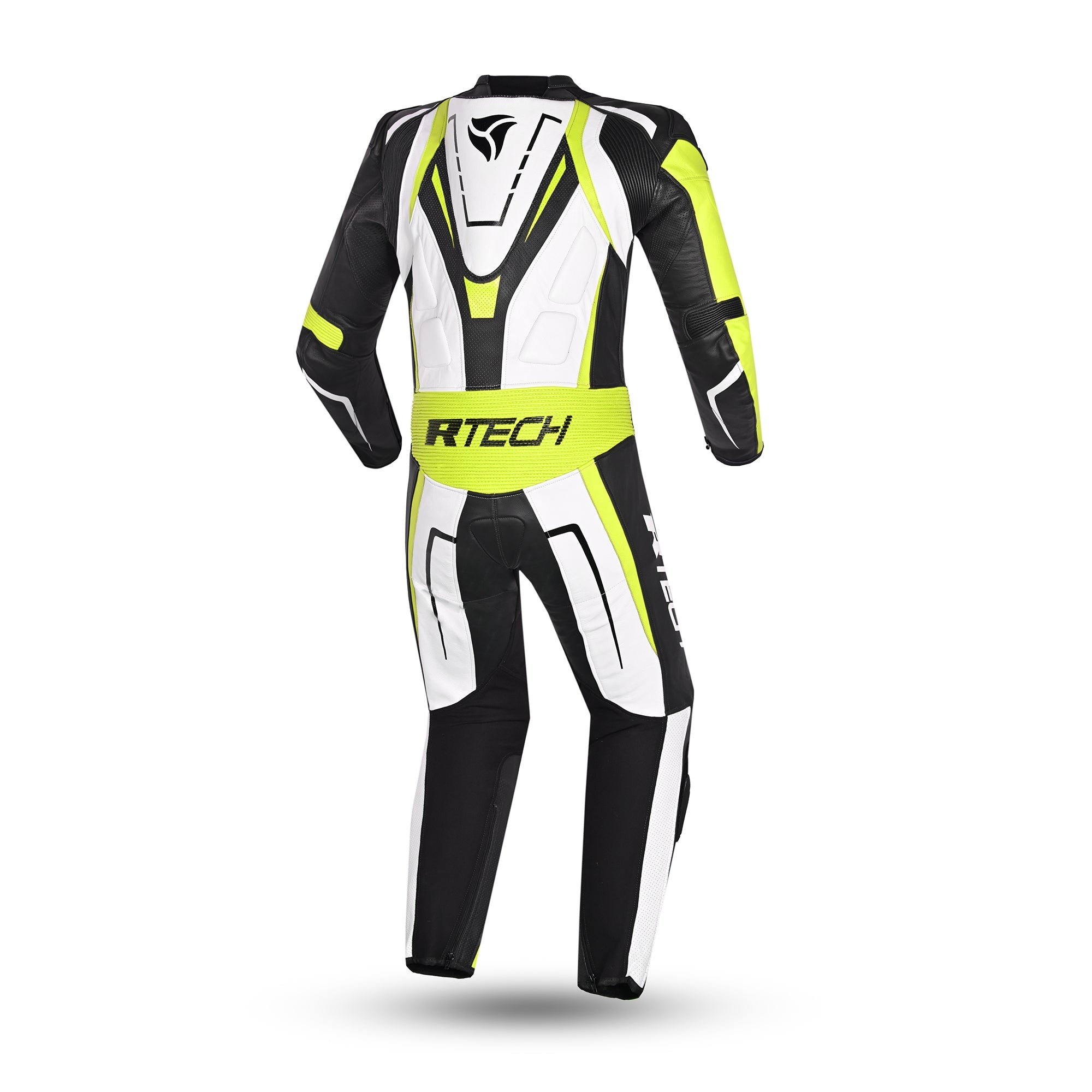 R-TECH -Mono 1 PC Defender GP Blanco/Negro/Amarillo Fluor - SECURTEX MOTOR S.L (t/a MaximoMoto)