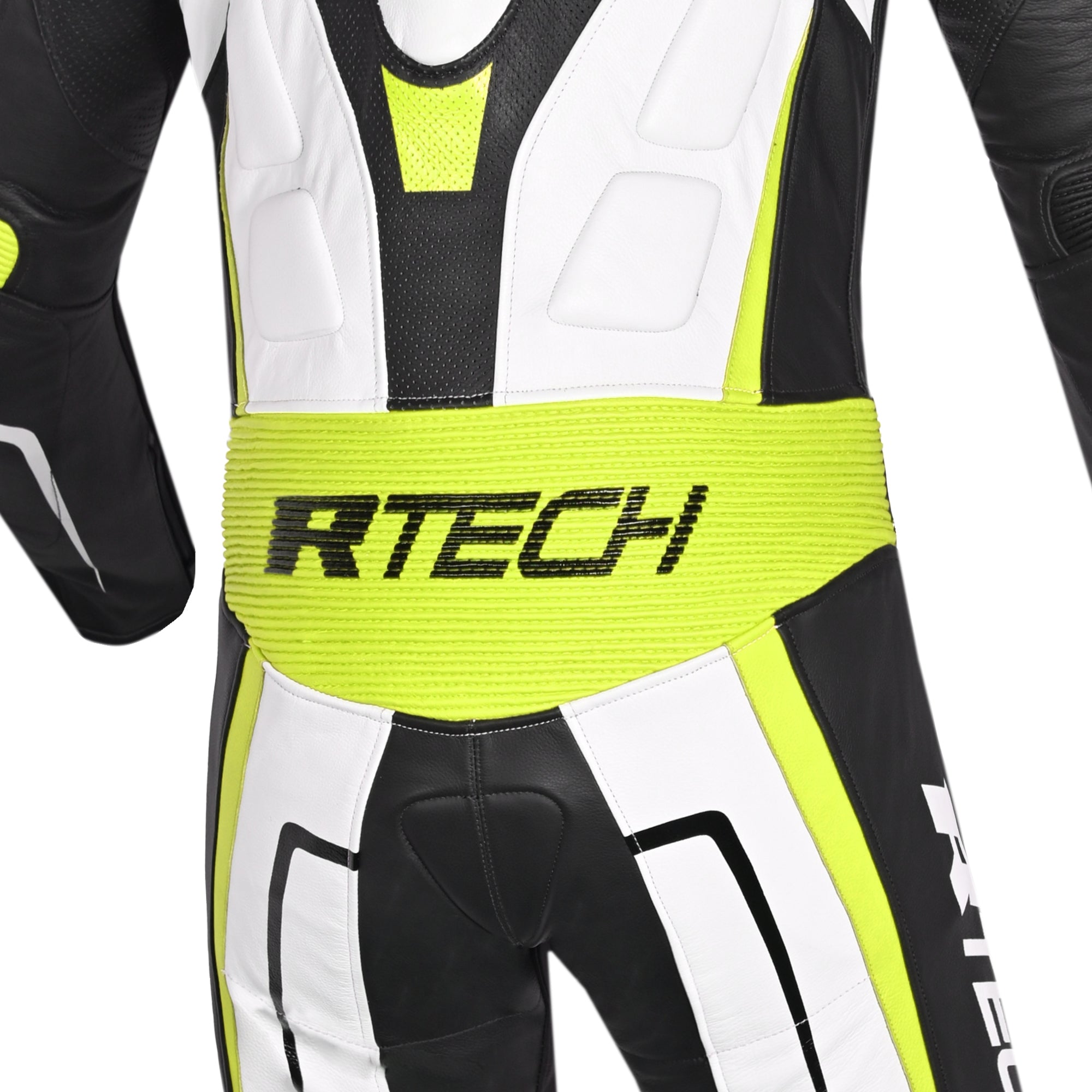 R-TECH -Mono 1 PC Defender GP Blanco/Negro/Amarillo Fluor - SECURTEX MOTOR S.L (t/a MaximoMoto)
