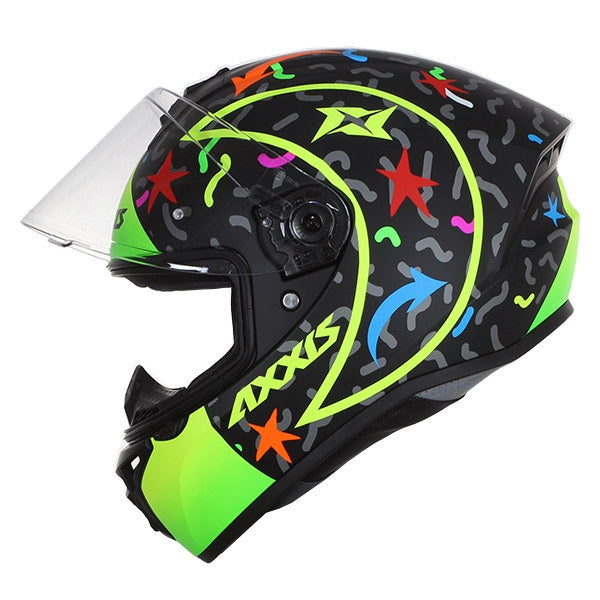 AXXIS-CASCO FF112C DRAKEN S CRAZY A3 AMARILLO FLUOR MATE - SECURTEX MOTOR S.L (t/a MaximoMoto)