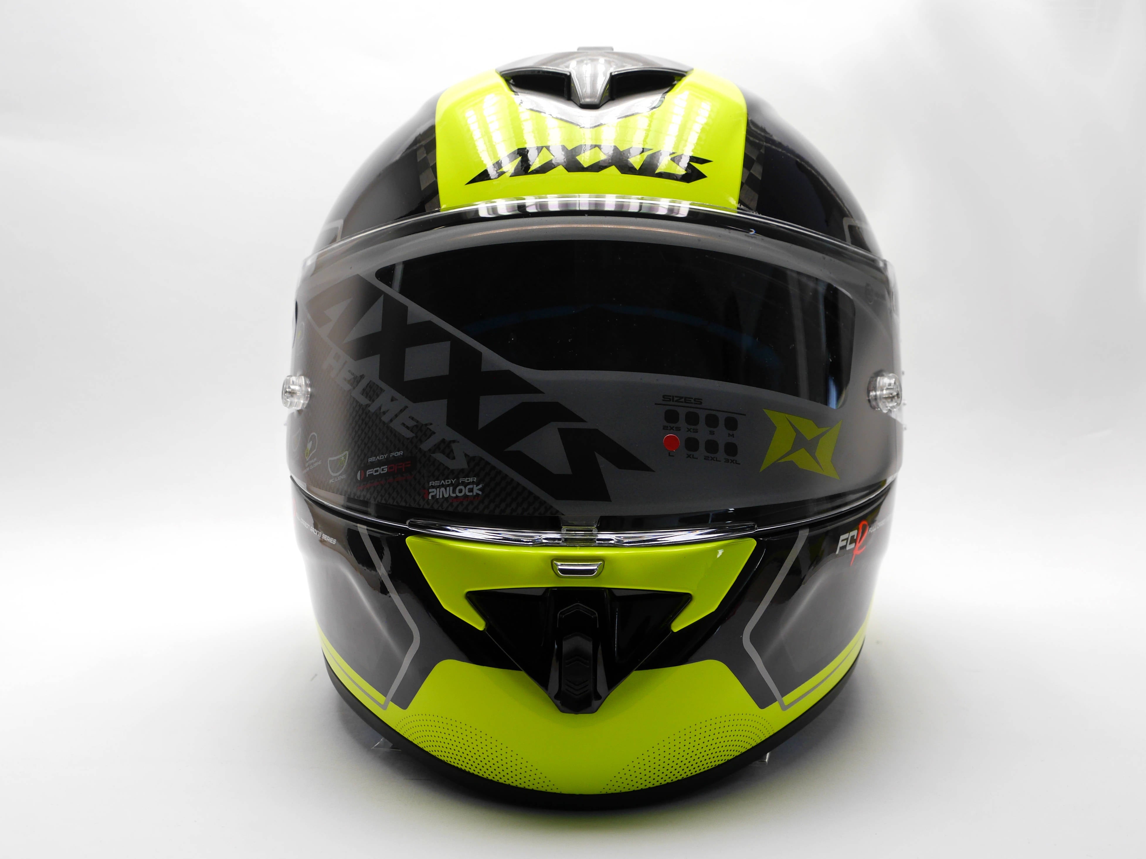 AXXIS-CASCO FF104C COBRA RAGE A3 AMARILLO FLUOR BRILLO