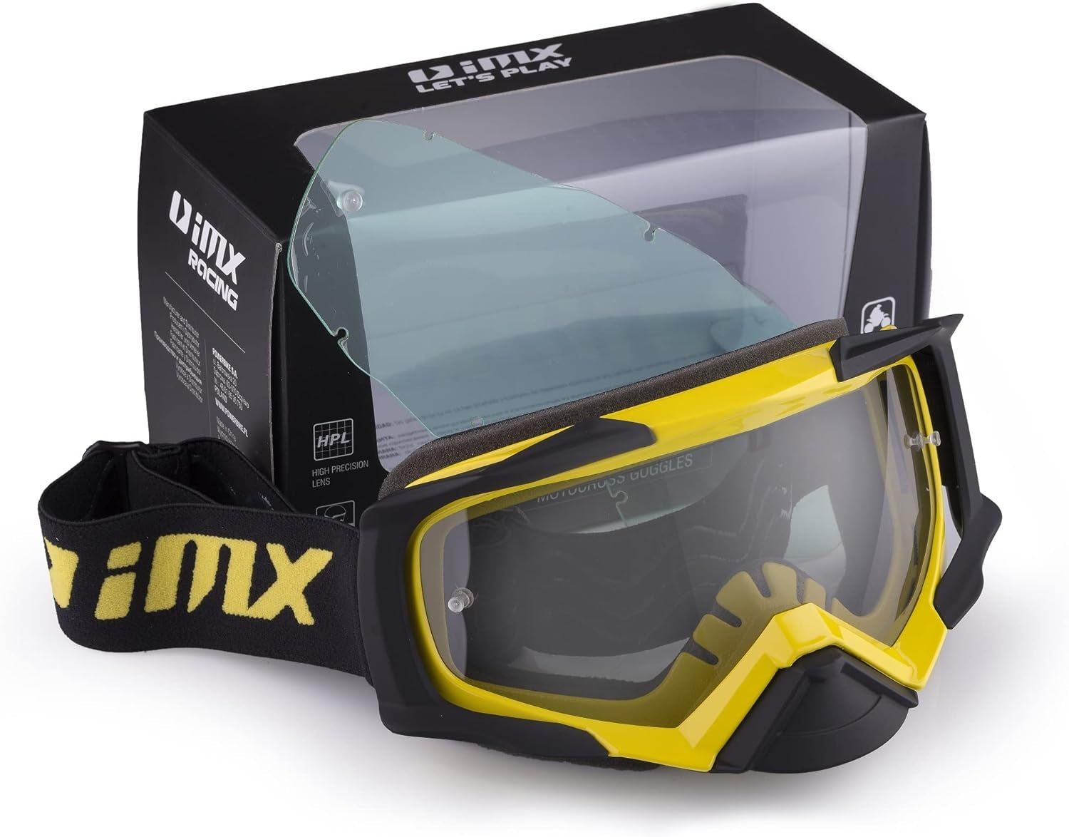 IMX - GAFAS YELLOW/BLACK MATT WITH DARK SMOKE - SECURTEX MOTOR S.L (t/a MaximoMoto)