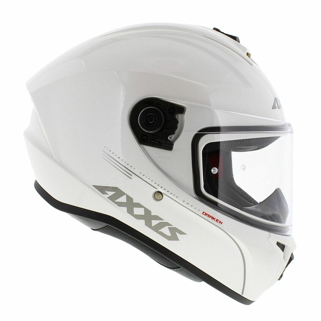AXXIS-CASCO FF112C DRAKEN S SOLID V.2 A10 BLANCO PERLA BRILLO