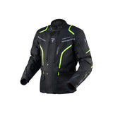 REBEL HORN - TEXTILE JACKET HIKER III BLACK/FLO YELLOW - SECURTEX MOTOR S.L (t/a MaximoMoto)