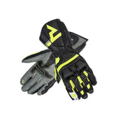 REBEL HORN - GUANTES PIEL ST LONG NEGRO/GRIS/VERDE FLOR - SECURTEX MOTOR S.L (t/a MaximoMoto)