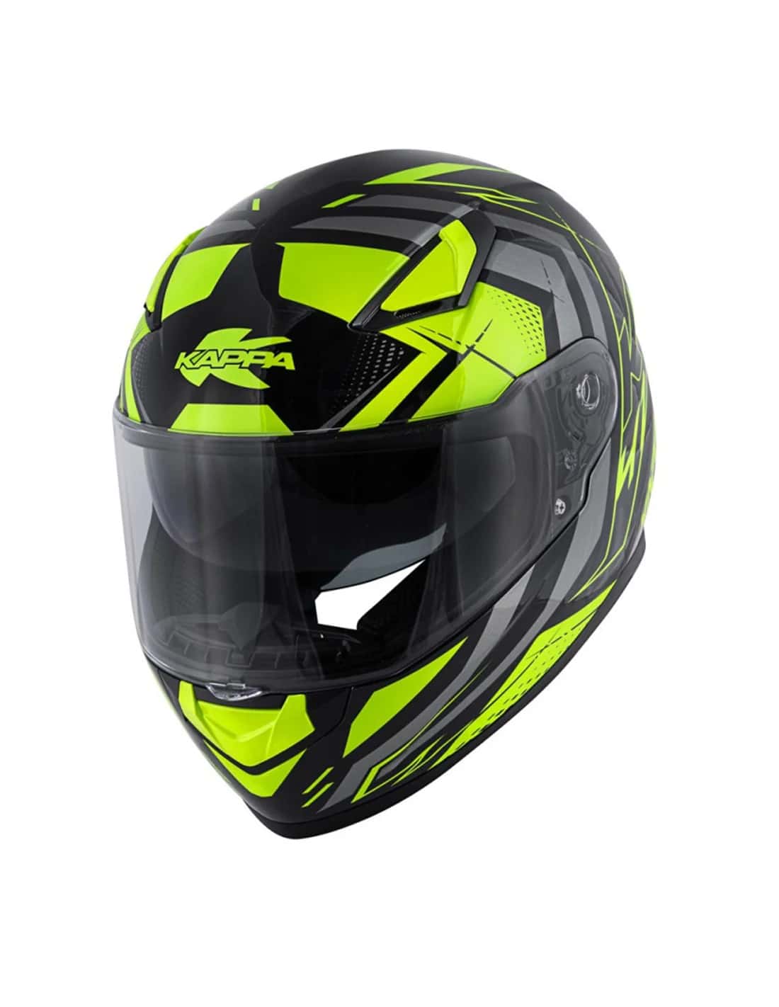KAPPA KV41 Dallas Scraps Moto Integral Casco Titanio Negro Amarillo - CASCO