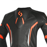 SHUA INFINITY 2PC MONO DE MOTO HOMBRE NEGRO NARANJA