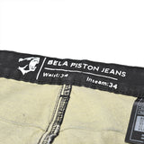 BELA - Pantalon Textil Piston Denim 34L Jeans Negro