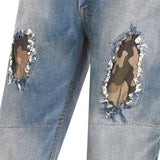 BELA - Pantalón Jeans Stone CE - Azul Cammo