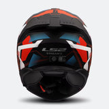 LS2 FF808 STREAM II MIKA CASCO DE MOTO BLANCO AZUL ROJO