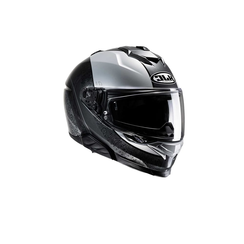 HJC I71 SERA MC5& Casco Moto Integral Deportivo Negro Gris