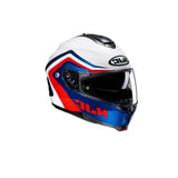HJC C91N NEPOS MC21 MOTOCICLETA CASCO ABATIBLE BLANCO AZUL ROJO