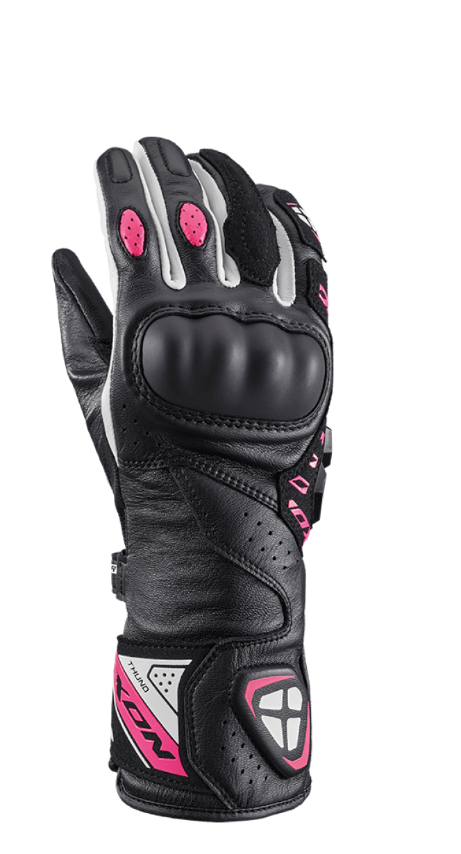 IXON THUND MUJER GUANTES MOTO NEGRO ROSA