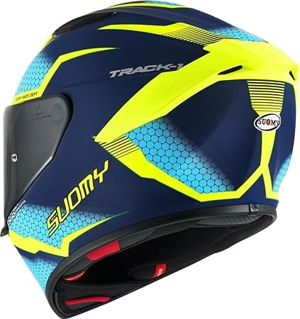 SUOMY-CASCOS TRACK-1 REACTION MATT BLUE/YELLOW - SECURTEX MOTOR S.L (t/a MaximoMoto)