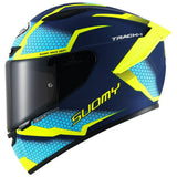 SUOMY-CASCOS TRACK-1 REACTION MATT BLUE/YELLOW - SECURTEX MOTOR S.L (t/a MaximoMoto)